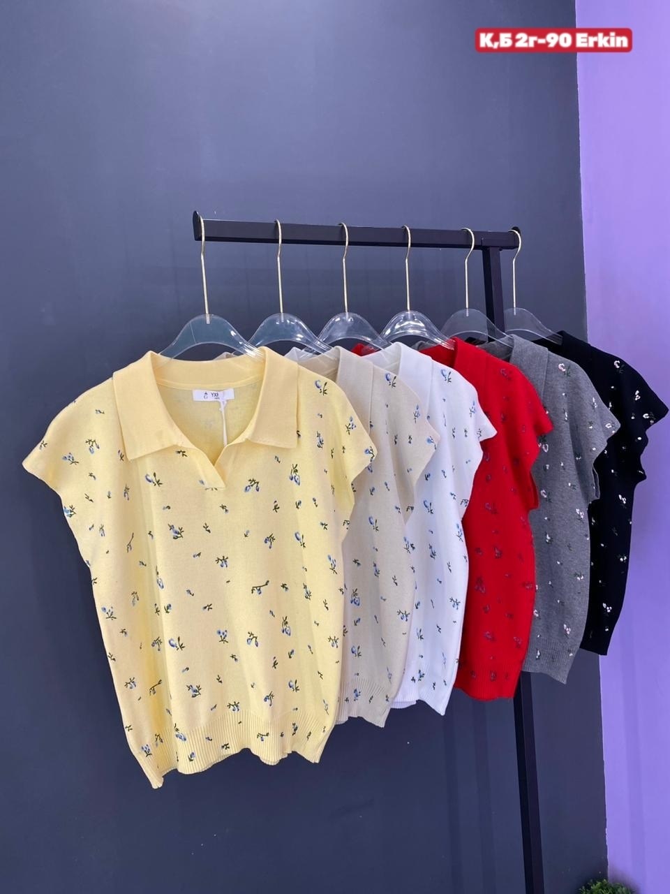 вязаная футболка,блузка с воротником,блузки,футболка для девочек,женская блузка