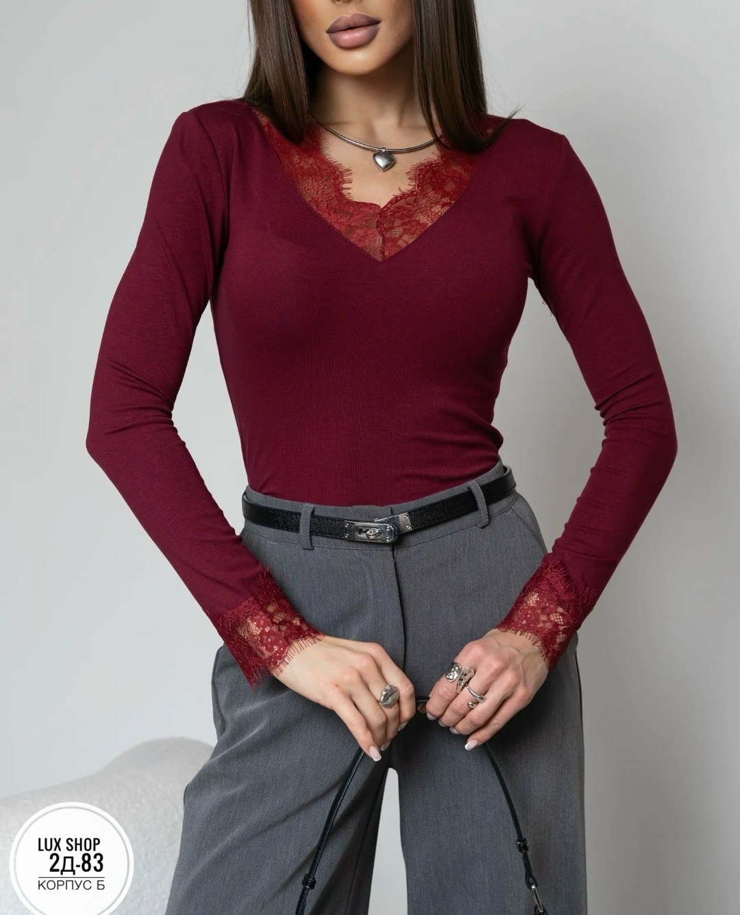 кофта женская,женская блузка,элегантная кружевная блузка,рубашка с длинными рукавами v-neck tezenis цвет bianco,