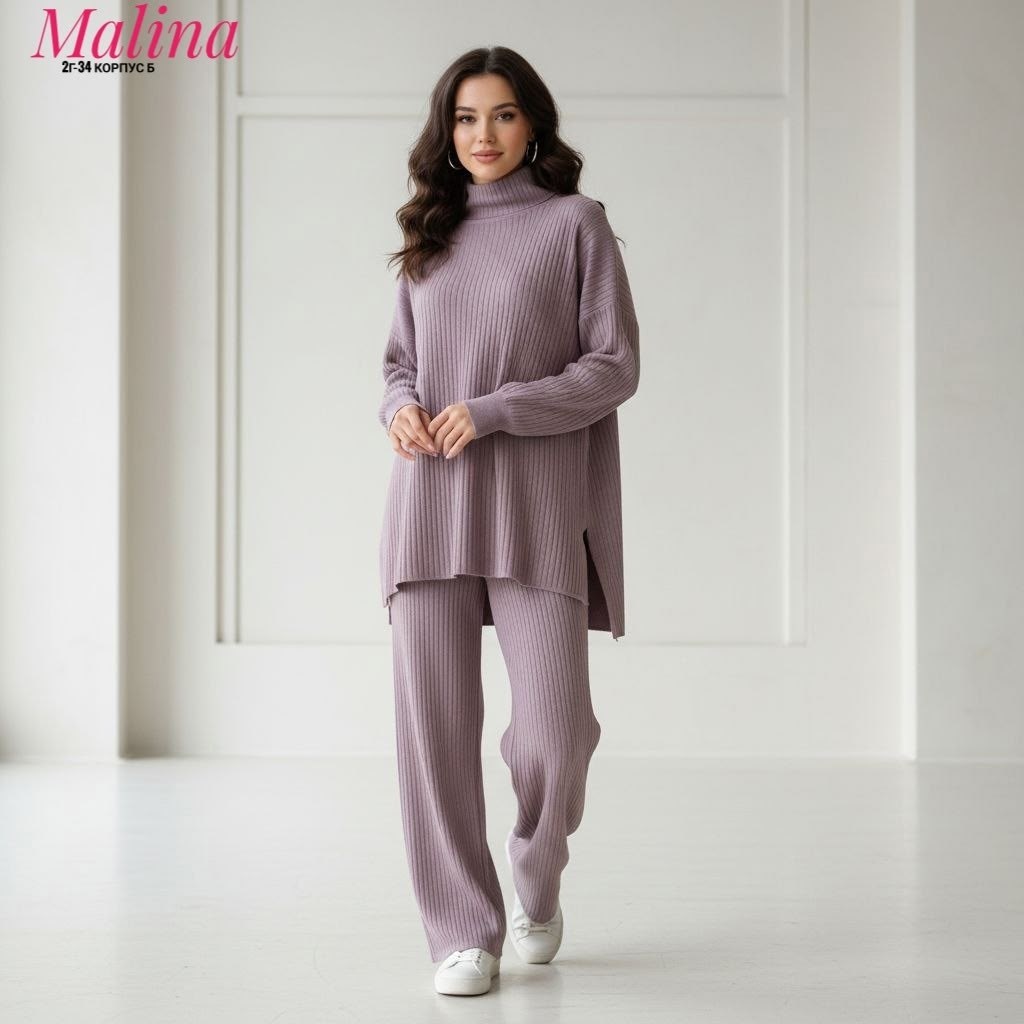 женский трикотажный костюм с брюками,трикотажный костюм женский,костюм женский вязаный брючный,трикотажный брючный костюм,костюм из кашемира женский