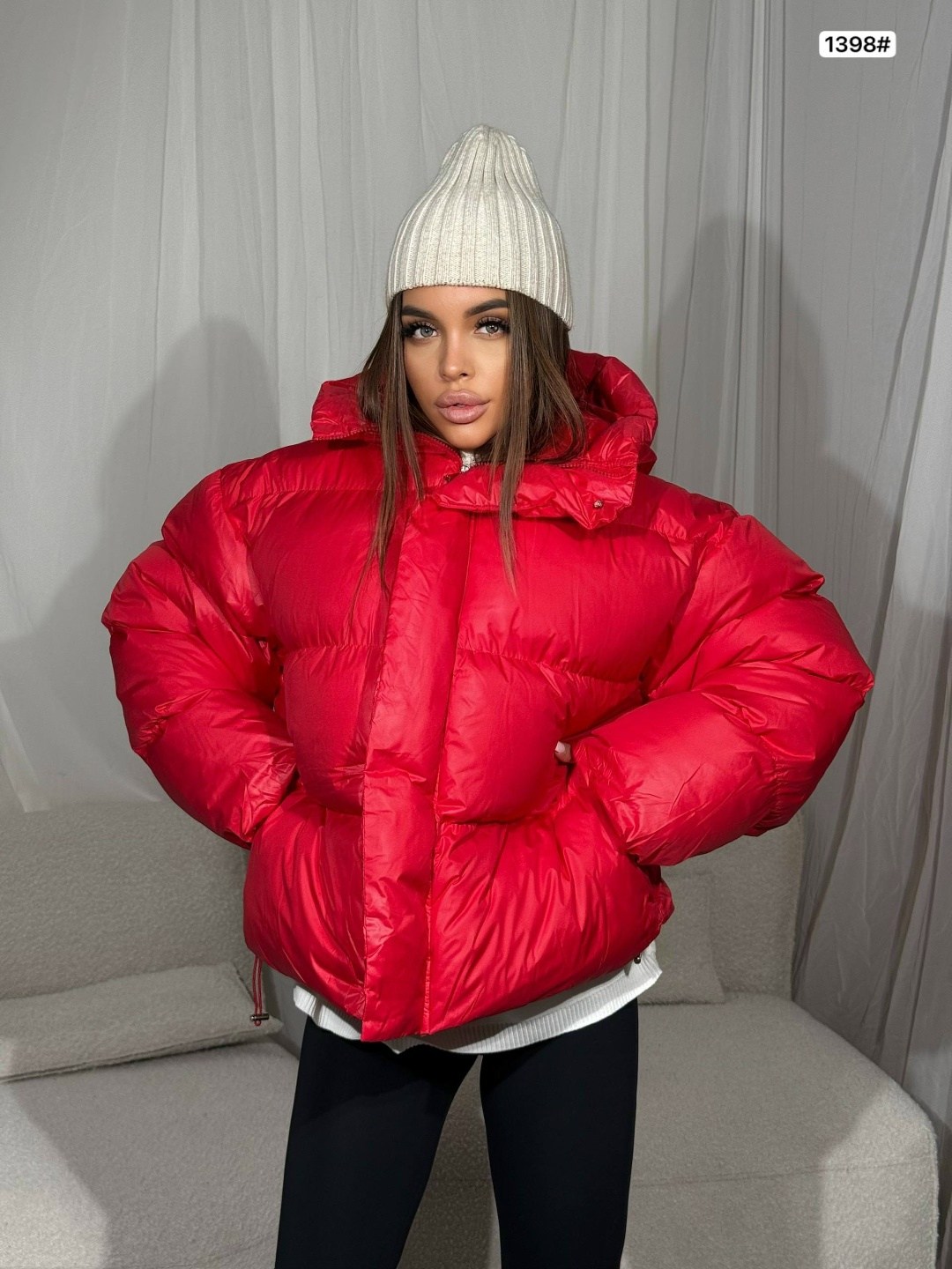 модная куртка,куртка оверсайз,модная зимняя короткая женская куртка-пуховик,куртка женская,пуховик оверсайз