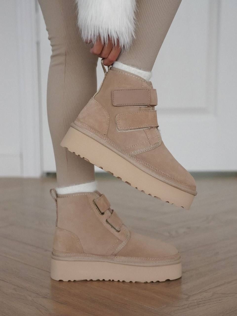 угги женские,угги на липучках,, женская зимняя, женская