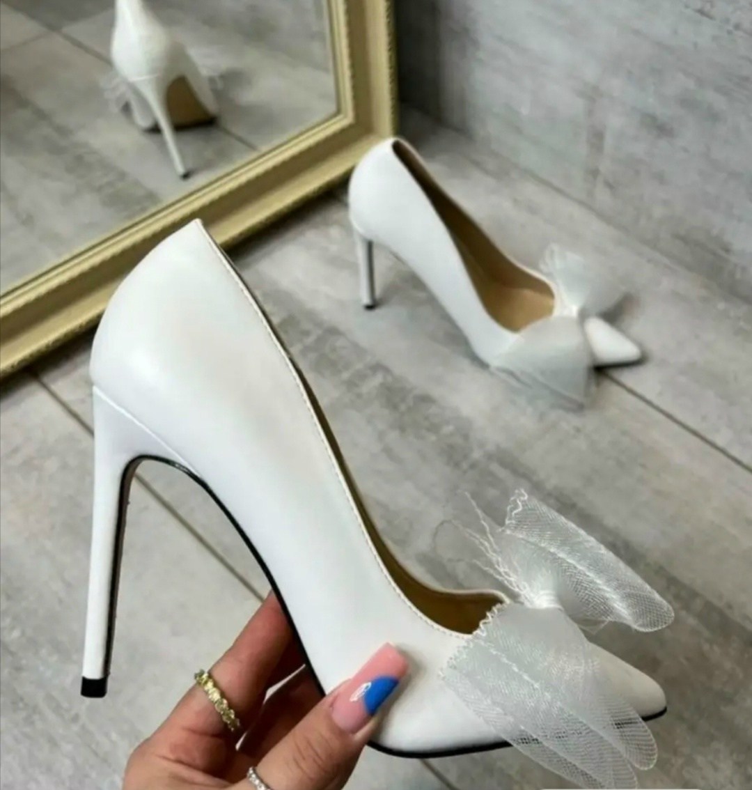 туфли лодочка,женские туфли лодочки,туфли с бантами,туфли,белые туфли