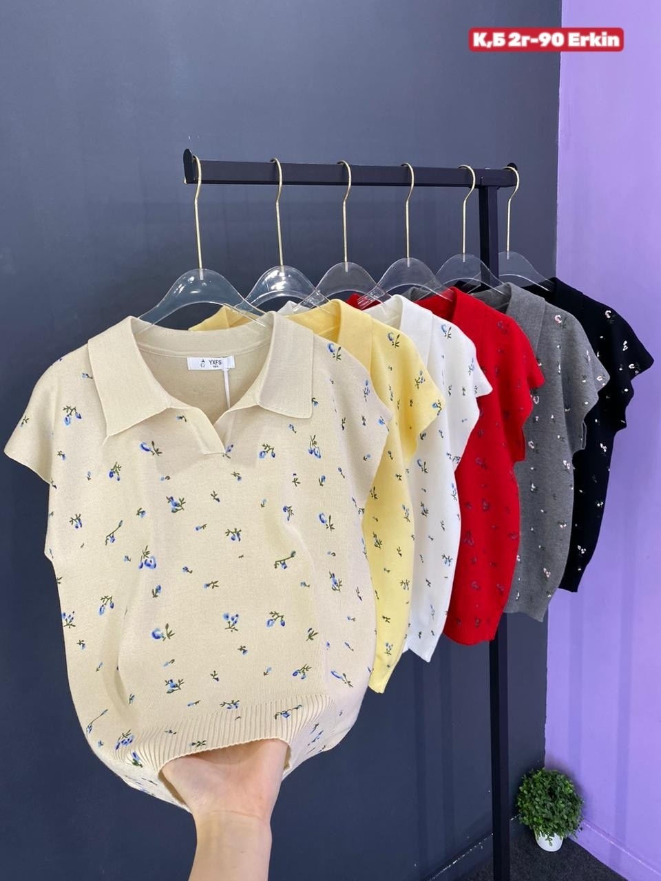 вязаная футболка,блузка с воротником,блузки,футболка для девочек,женская блузка