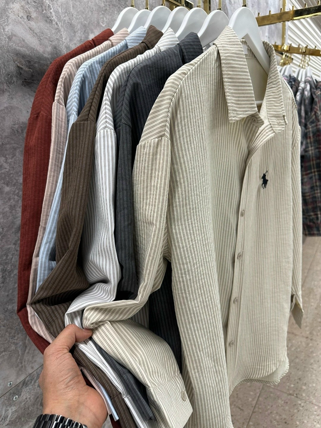 рубашка женская,рубашка в полоску оверсайз,бежевая рубашка,рубашка,женская рубашка в полоску