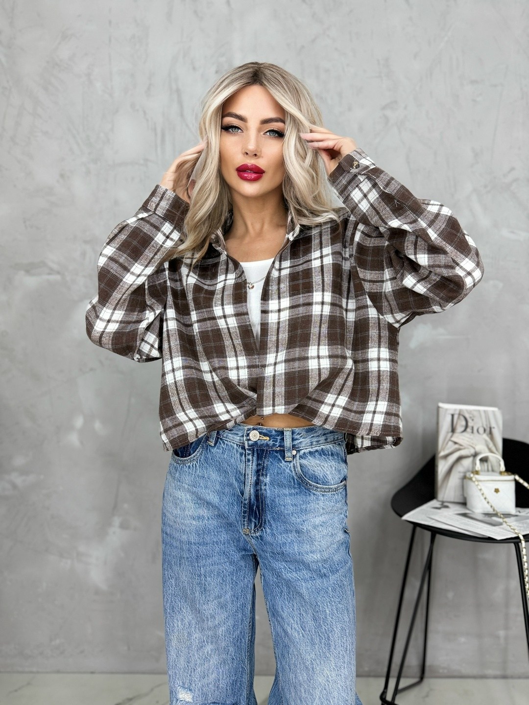 рубашка в клетку оверсайз удлиненная marybeth,женская рубашка в клетку оверсайз,женская рубашка,рубашка в клетку оверсайз на кнопках,рубашка в клетку оверсайз удлиненная
