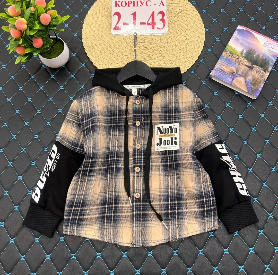 рубашка для мальчика,рубашка в клетку с капюшоном для мальчика,рубашка детская,рубашка с капюшоном,рубашка с капюшоном для мальчика