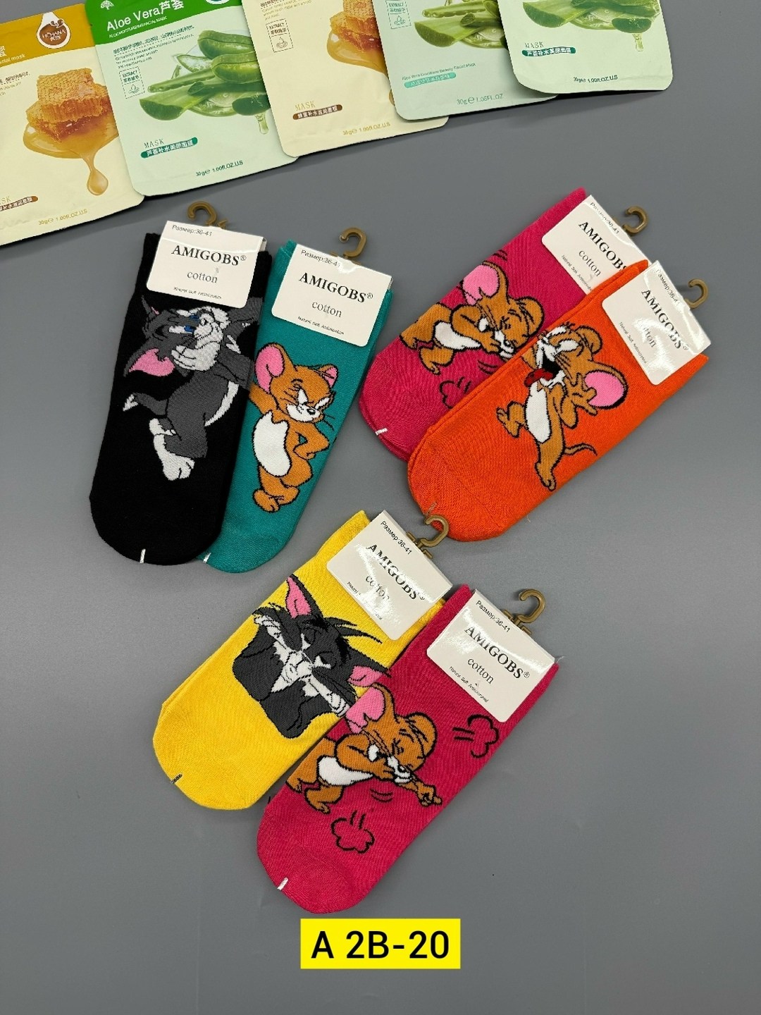 комплект носки женские,носки amigobs,женские носки,носки том и джерри,amigobs носки женские
