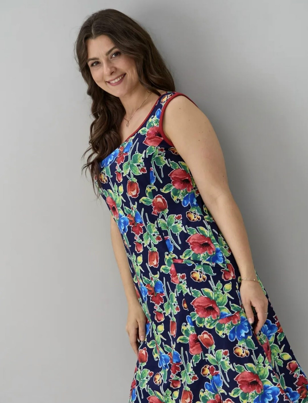 сарафан летний без рукавов больших размеров алтекс,сарафан американка,платье женское летнее больших размеров,платье женское алтекс p-012 разноцветное 48 ru,сарафан летний больших размеров домашний алт