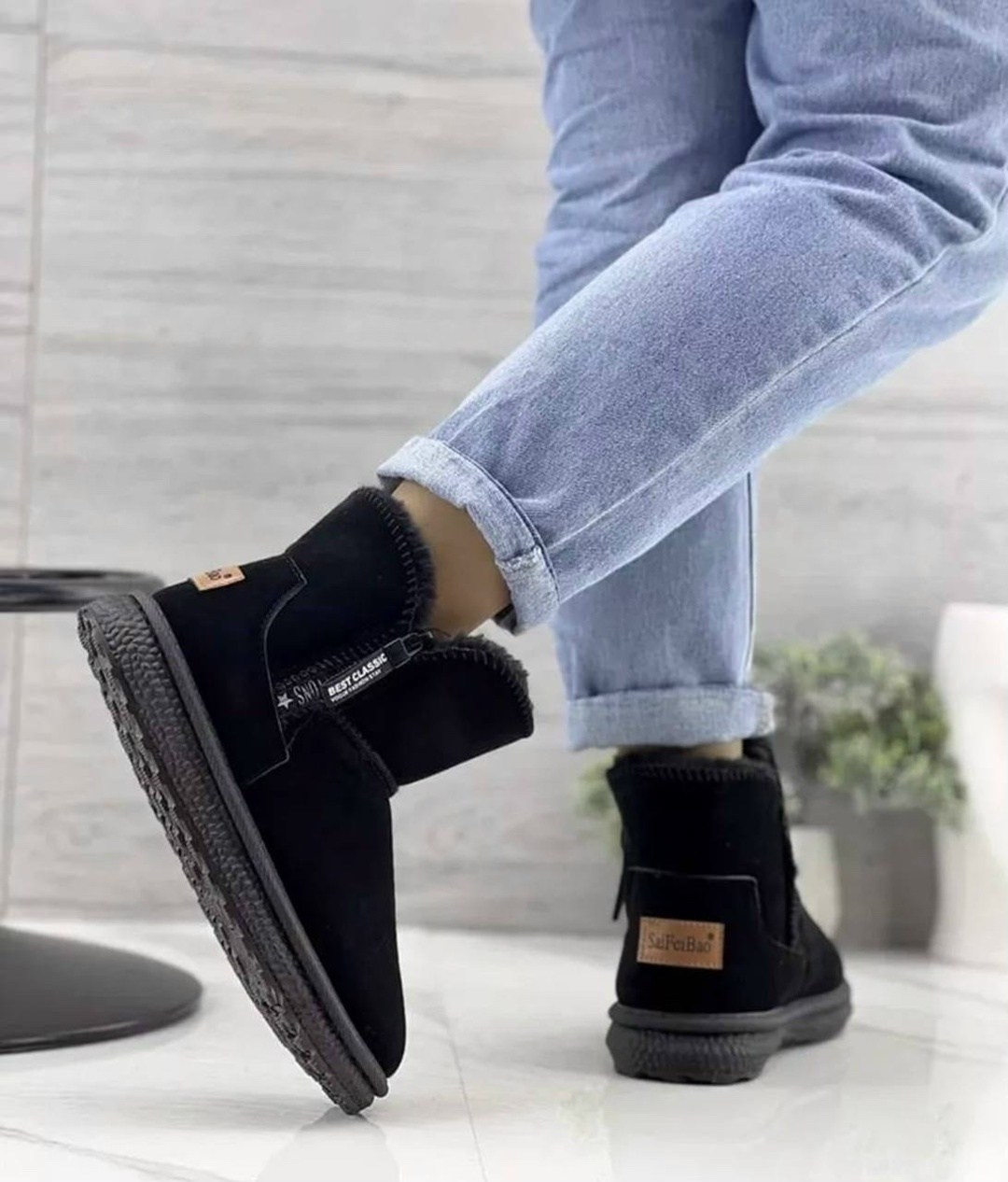 низкие угги,угги зимние замшевые leyson 108774776,угги женские,угги женские зимние,демисезонные угги женские