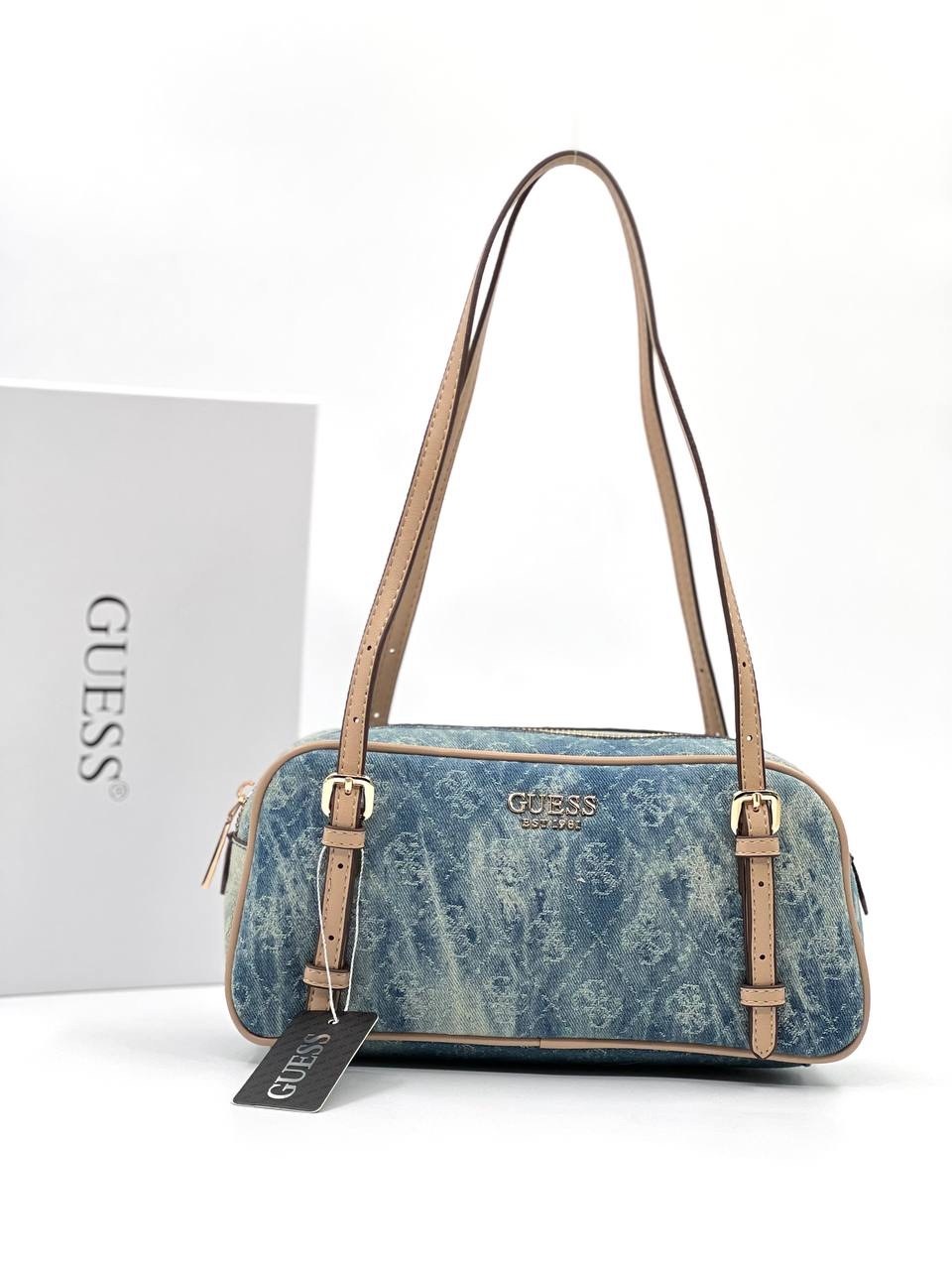 женская сумка guess,сумка guess,сумка джинсовая guess cerelia mini shoulder satchel,джинсовая сумка guess,джинсовая сумка на плечо "cerelia"