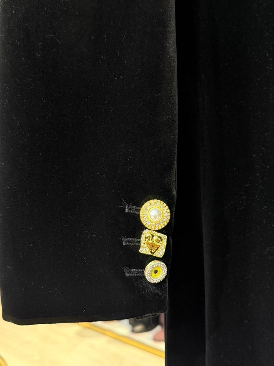 бархатный двубортный блейзер с лацканами "шалька",жакет luisa spagnoli черный,черный бархатный жакет,пиджак velour blazer,lime бархатный пиджак