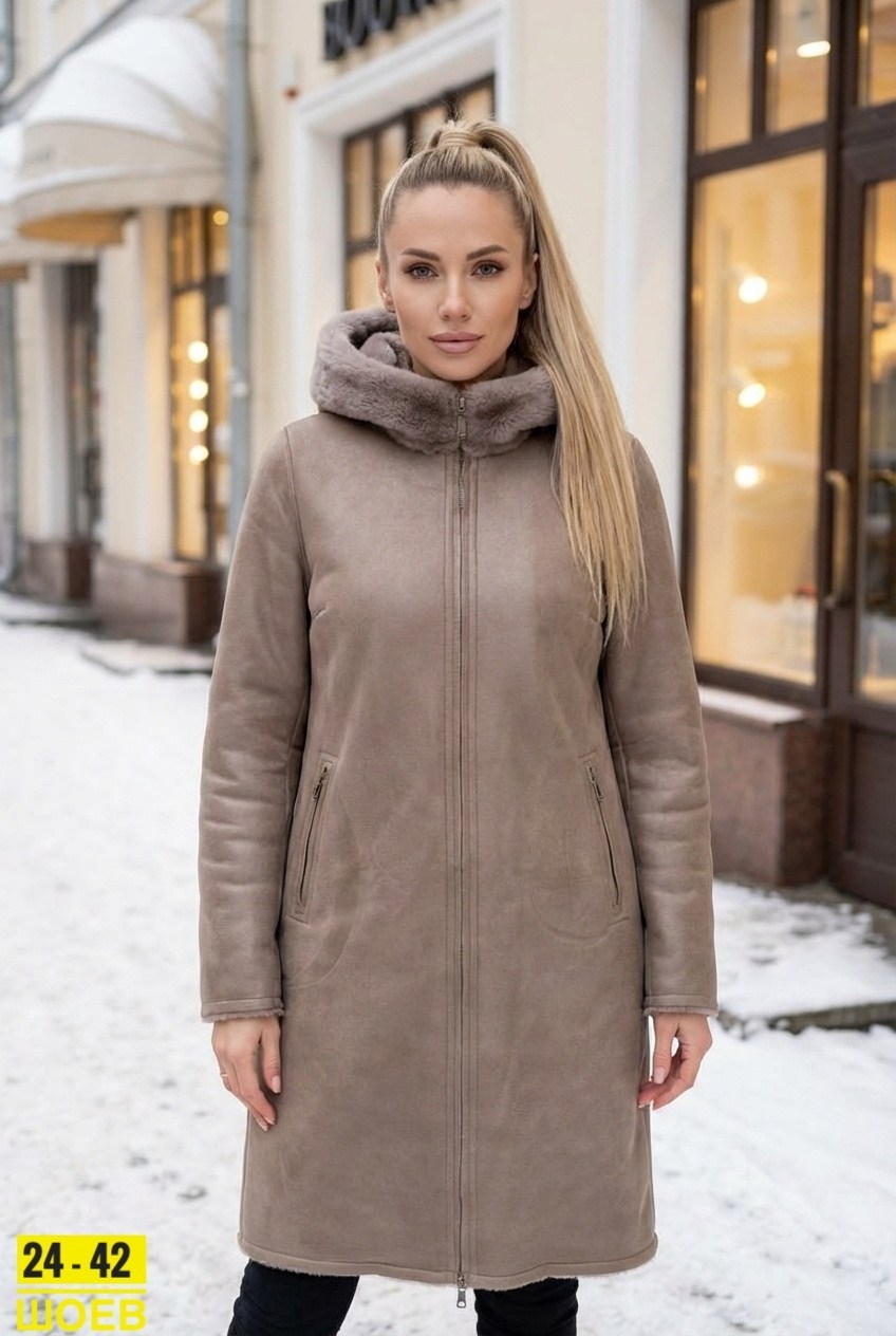 дубленка женская,дублёнка женская зимняя,дубленка двухсторонняя,дубленка зимняя больших размеров с капюшоном двухсторонняя triozima,дубленка зимняя больших размеров с капюшоном двухсторонняя