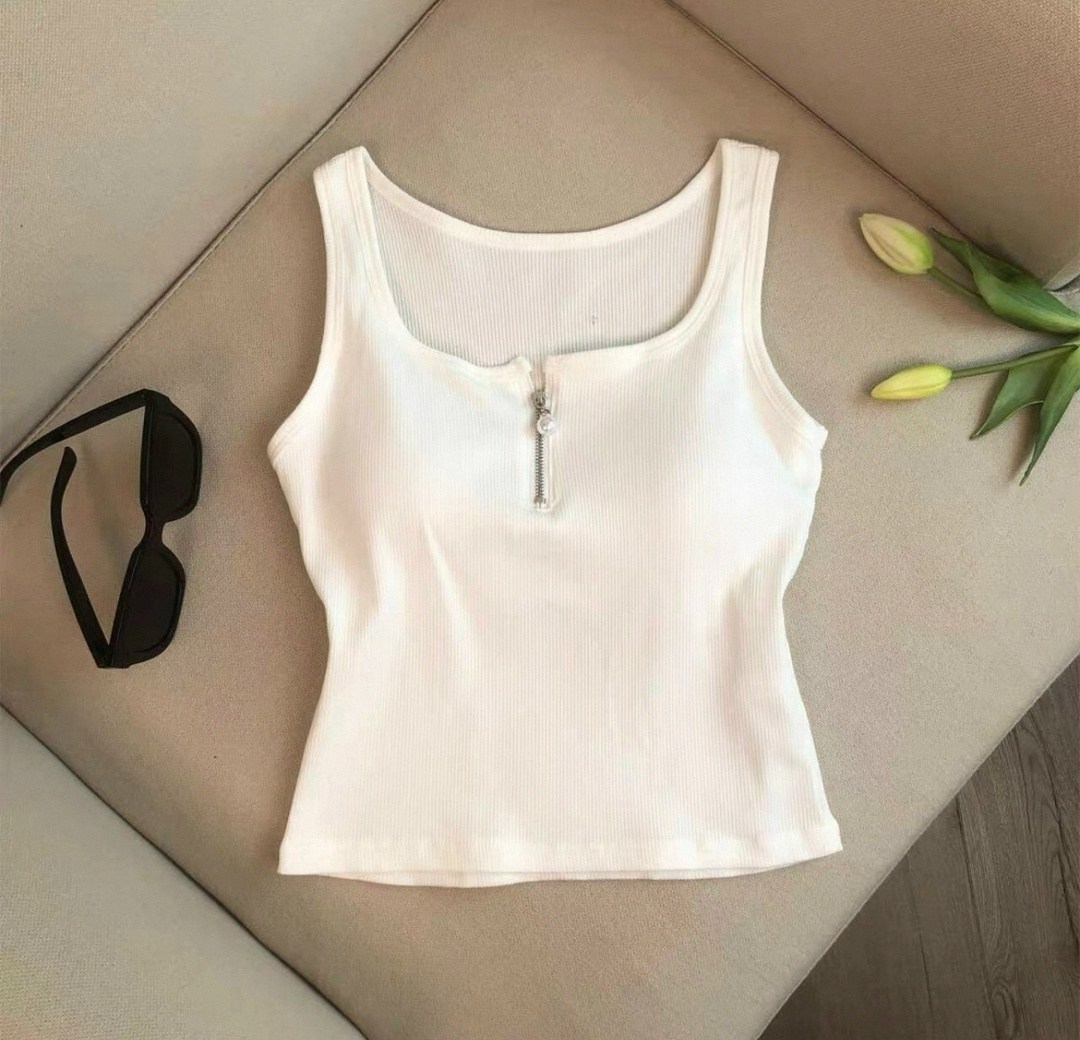 женская майка,женский топ,трикотажная майка,трикотажная майка на молнии,майка вязаная