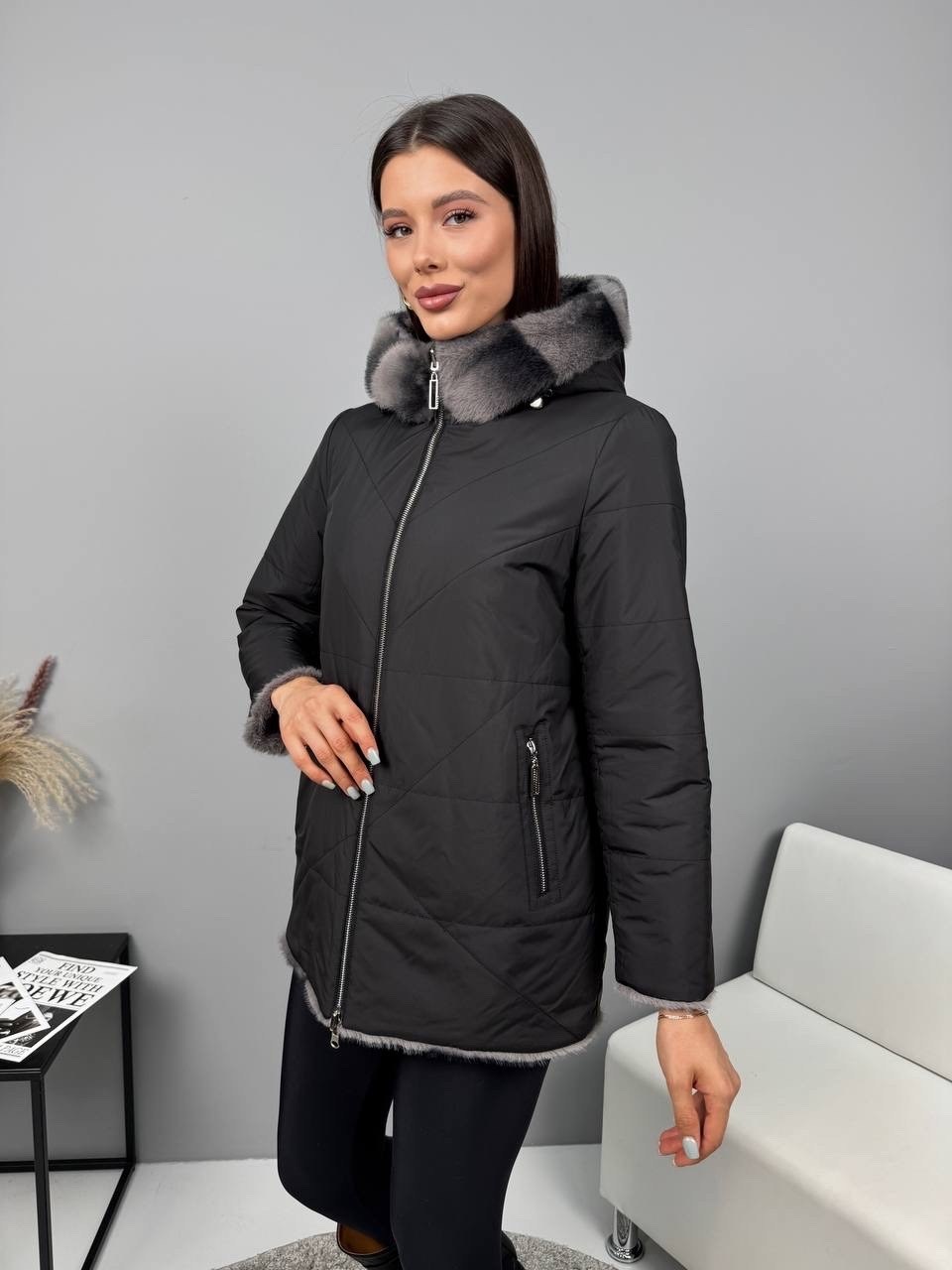 куртка зимняя женская,женская куртка,куртка комбинированная норкой,куртка,женская шуба