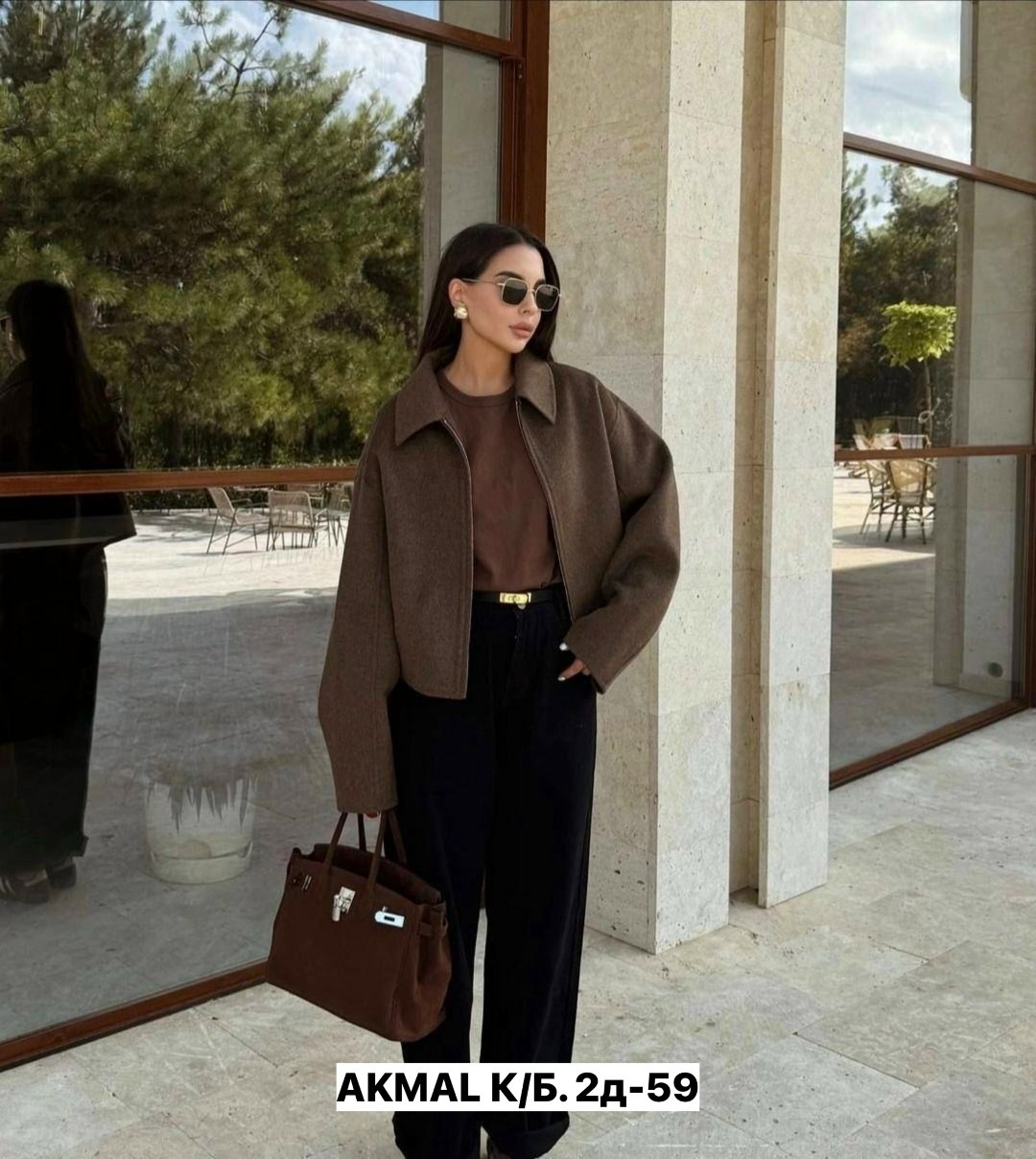 полупальто оверсайз,элегантные пальто,шерстяное пальто,модная коричневая короткая шерстяная куртка для женщин,короткие пальто