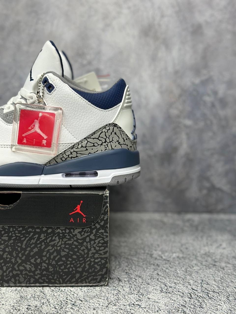 nike air jordan 3 retro,кроссовки air jordan 3 retro 'midnight navy' белый,nike air jordan 3,кроссовки,air jordan 3