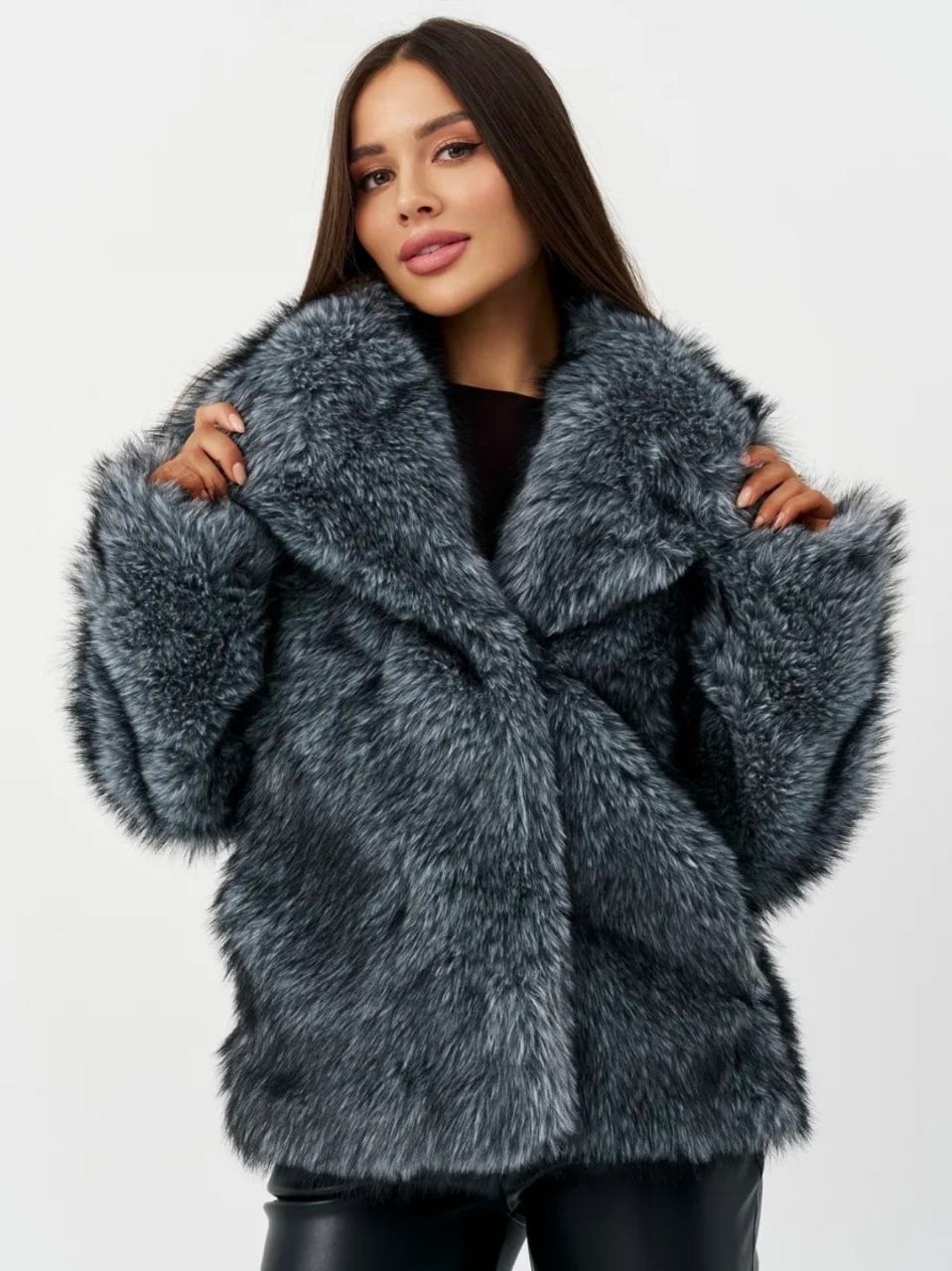 шуба искусственная экошуба зимняя simile instyle 300326460,шуба искусственная зимняя оверсайз осень 2025 monyken,шуба искусственная,шуба из эко меха,женская шуба