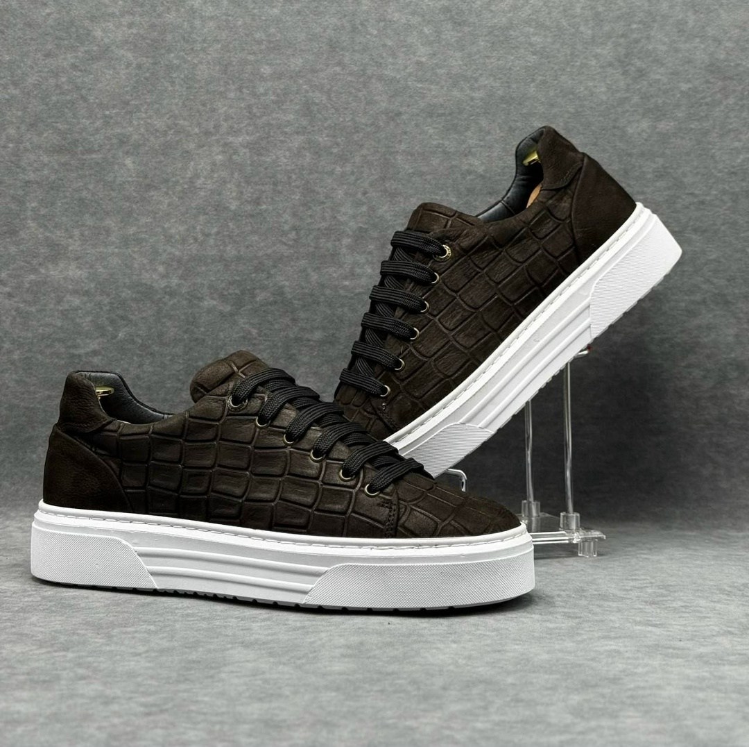 ,кеды из кожи крокодила fargoni,кеды крокодил,зилли  мужская,кеды мужские