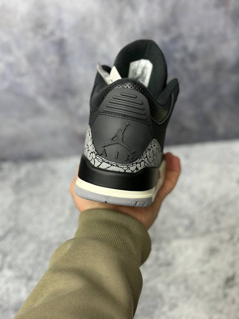 air jordan 3 black cement,nike air jordan 3,nike air jordan 3 retro,кроссовки air jordan 3 retro black cement 1994,кроссовки nike air jordan 3 retro