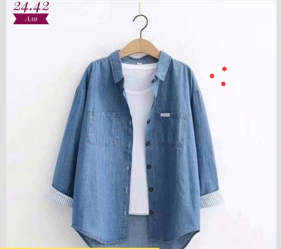 рубашка женская джинсовая,джинсовая рубашка женская 2026,рубашка с длинным рукавом джинсовая,женская джинсовая рубашка с длинным рукавом,модная женская джинсовая рубашка