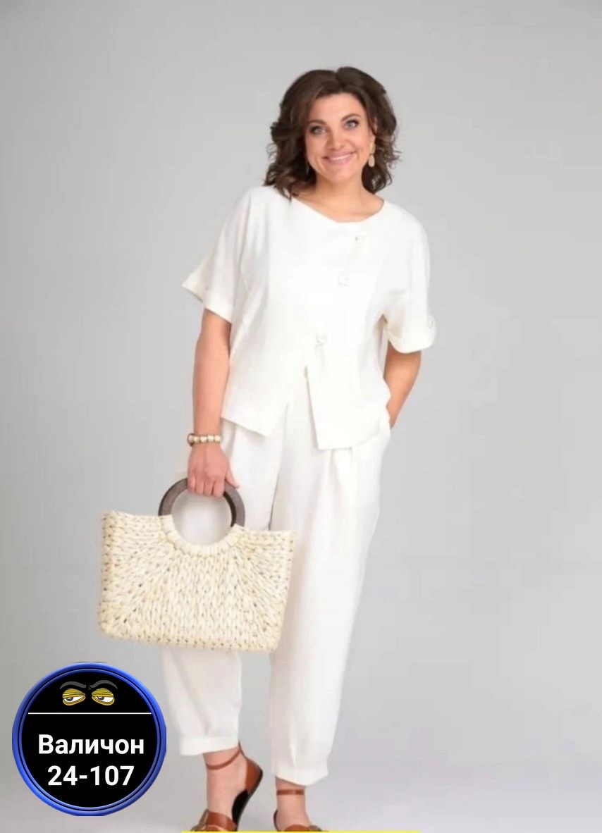 костюм michel chic арт 1337 корич,брючный комплект,костюм ninele 6001 молочный,летние костюмы,женские брючные костюмы