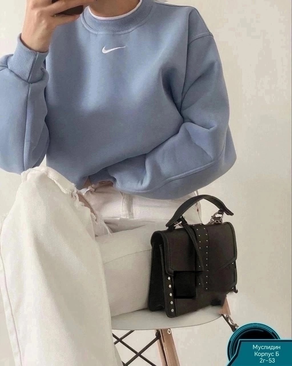 свитшот найк оверсайз с вышивкой без начеса,свитшот оверсайз nike,cвитшот женский оверсайз,брендовые свитшоты,свитшот женский nike