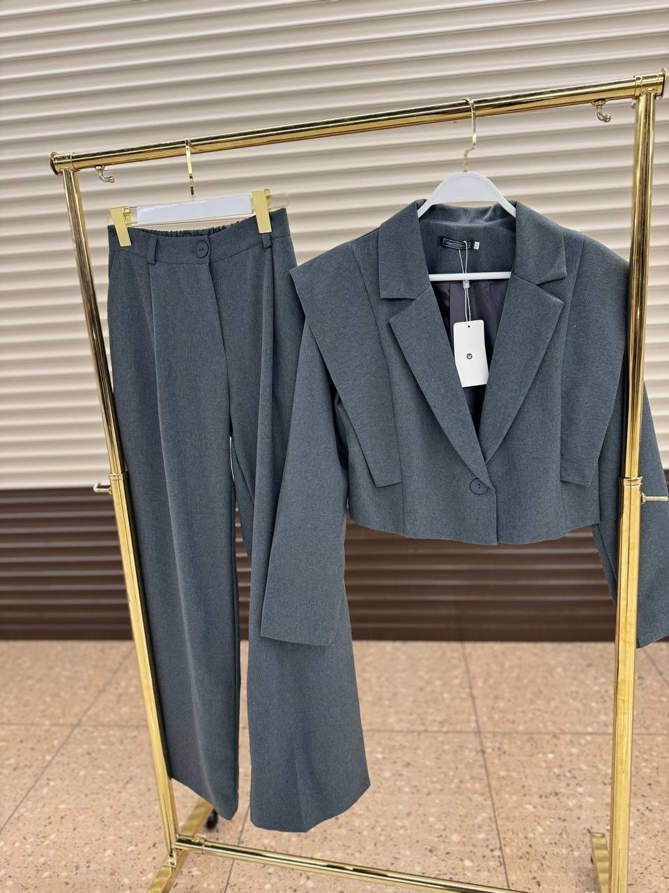 брючный костюм женский,костюм брючный,костюм женский с брюками палаццо,женский костюм брюки,костюм двойка брюки палаццо + укороченный пиджак