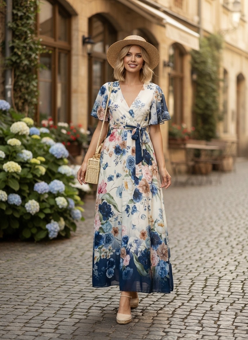 летние платья,шифоновое платье,фасон летнего платья,длинное платье,женское шифоновое платье