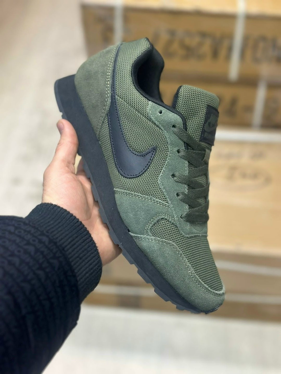 кроссовки найк хаки,кроссовки nike md runner 2,кроссовки мужские nike md runner 2,кроссовки nike,мужские кроссовки nike