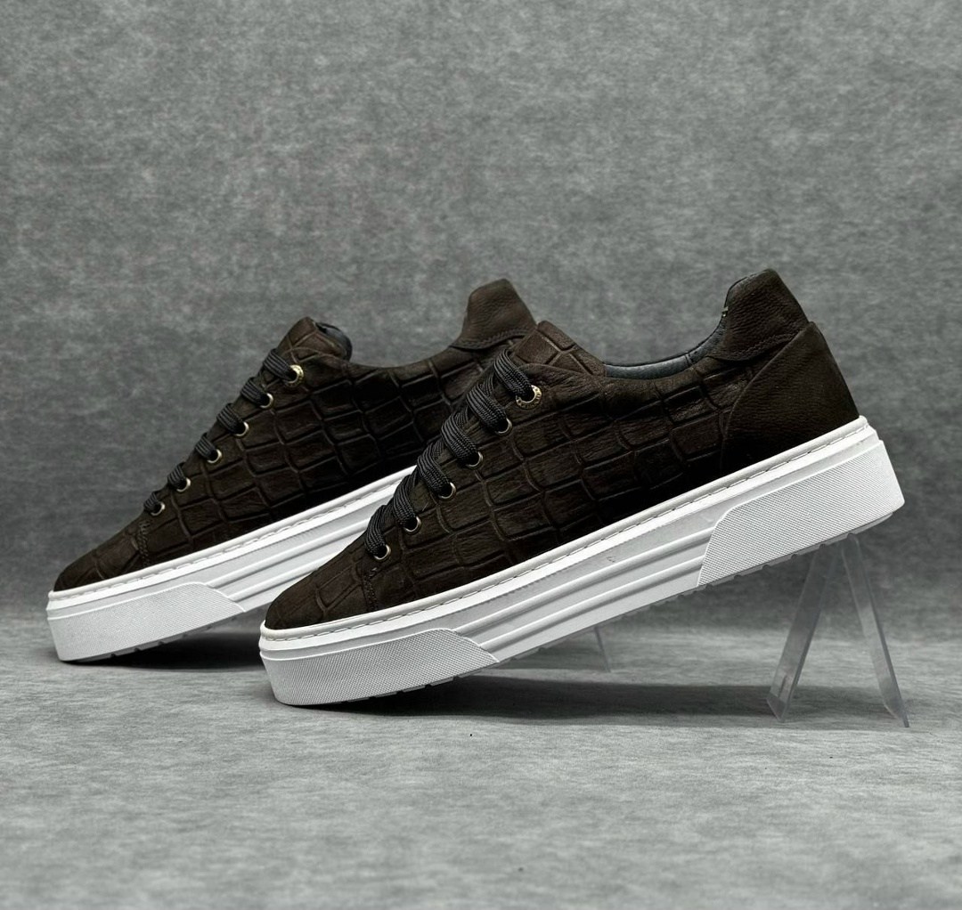 ,кеды из кожи крокодила fargoni,кеды крокодил,зилли  мужская,кеды мужские