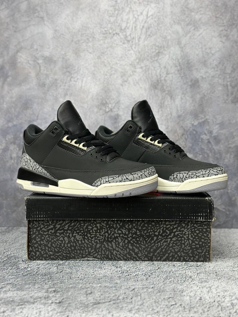 air jordan 3 black cement,nike air jordan 3,nike air jordan 3 retro,кроссовки air jordan 3 retro black cement 1994,кроссовки nike air jordan 3 retro