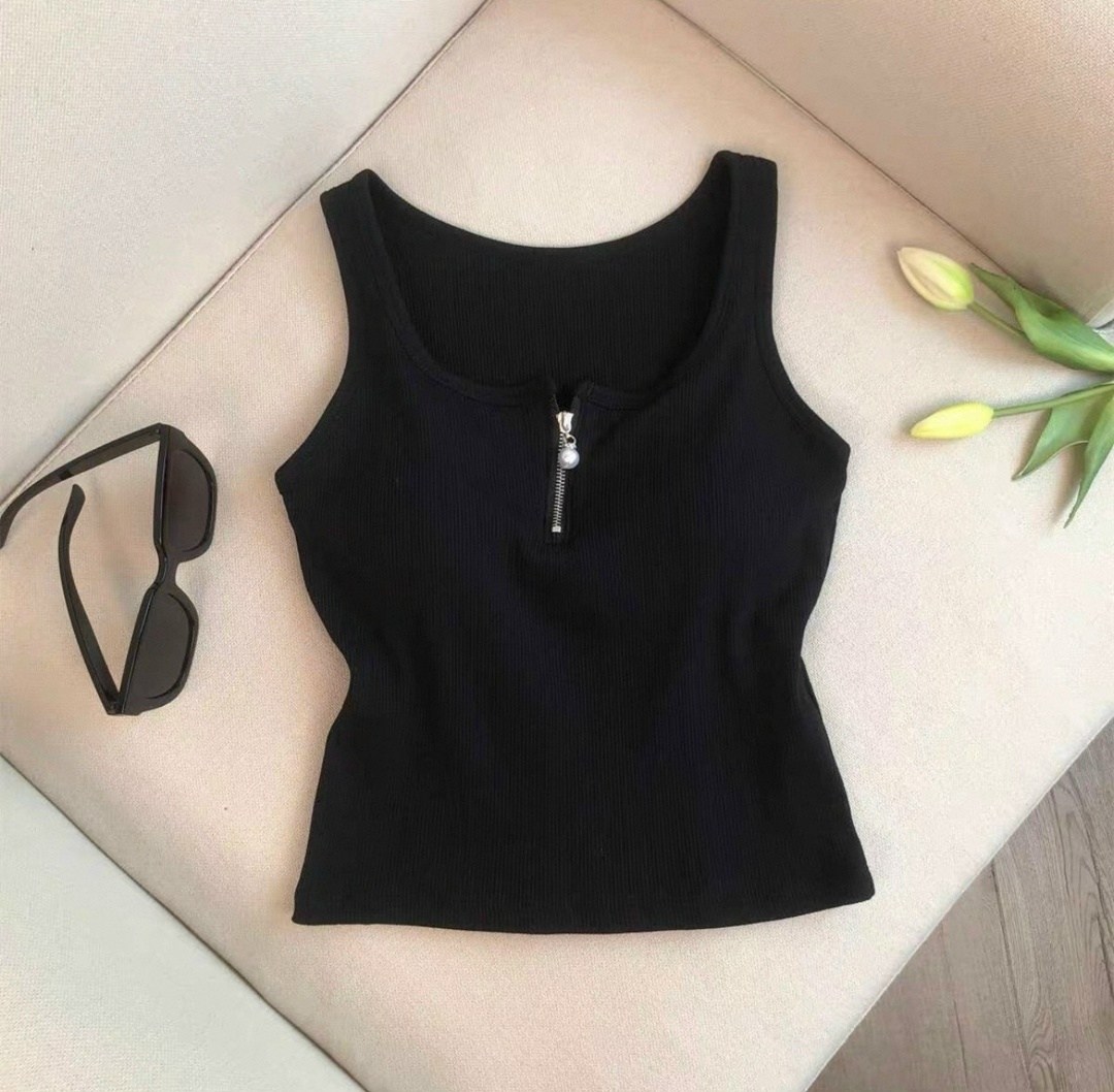 женская майка,женский топ,трикотажная майка,трикотажная майка на молнии,майка вязаная