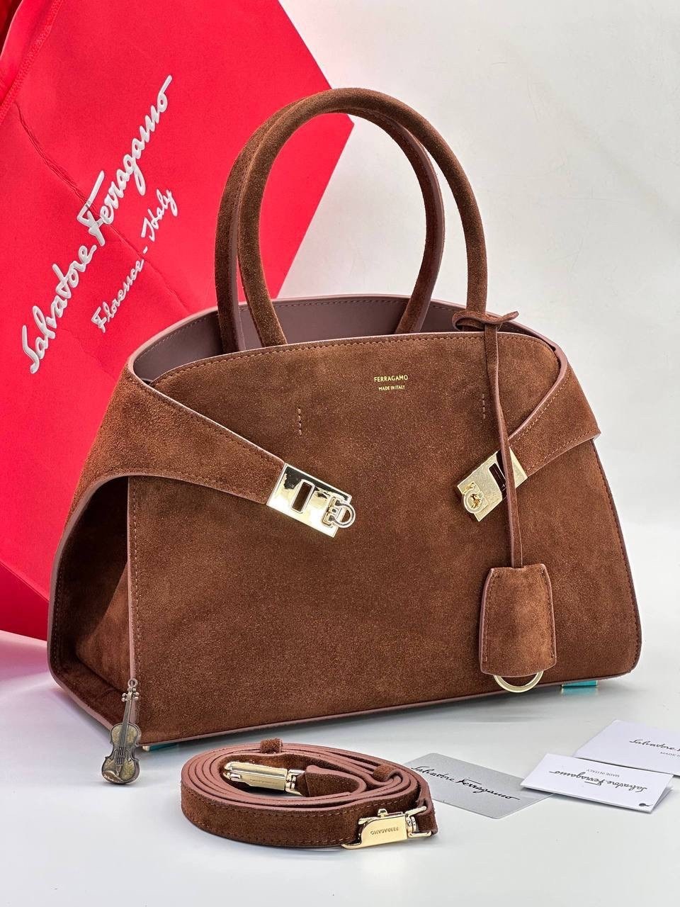 сумка salvatore ferragamo,замшевая сумка,сумка ferragamo,женская брендовая сумка,сумка женская