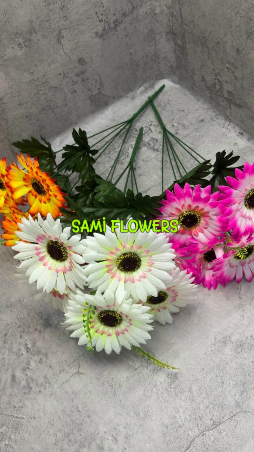 гербера микс,цветы искусственные герберы,герберы,гербера аква,гербера цветок