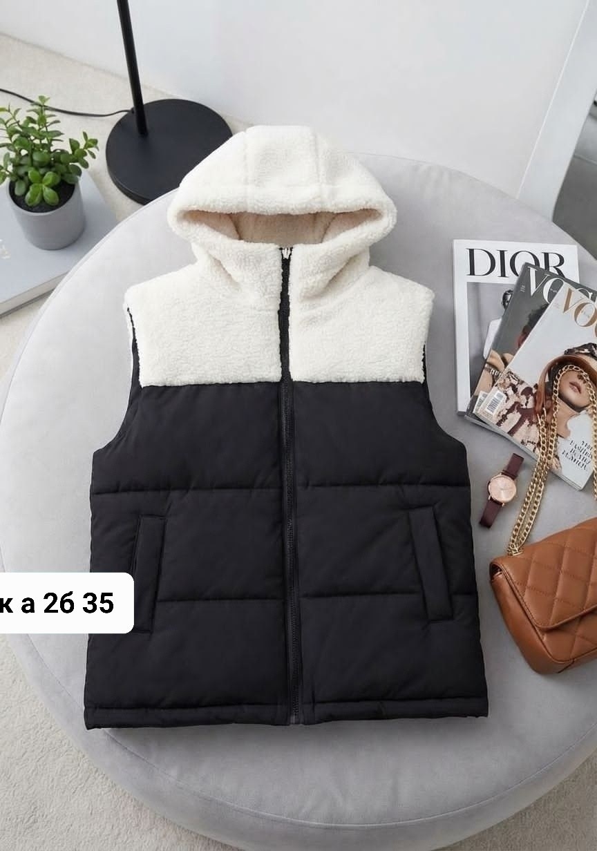 двухсторонняя жилетка женская,женская жилетка,жилетка,жилетка теплая,теплый жилет