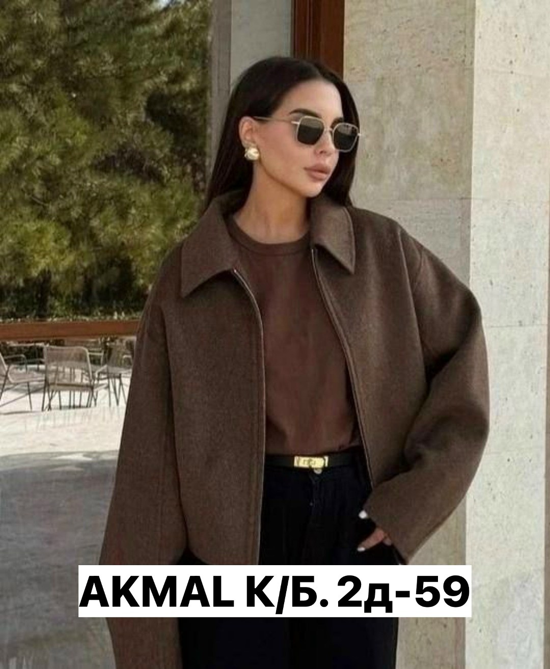 полупальто оверсайз,элегантные пальто,шерстяное пальто,модная коричневая короткая шерстяная куртка для женщин,короткие пальто