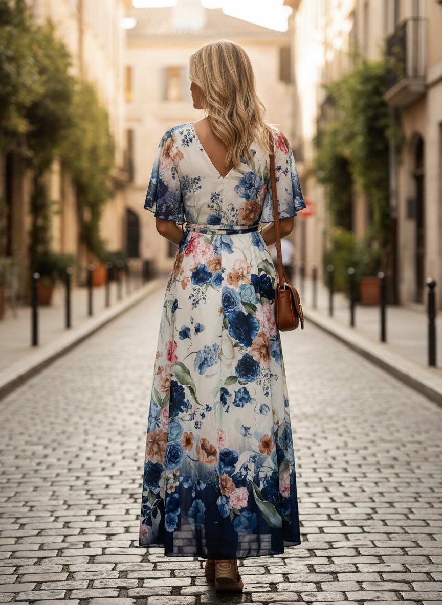 летние платья,шифоновое платье,фасон летнего платья,длинное платье,женское шифоновое платье