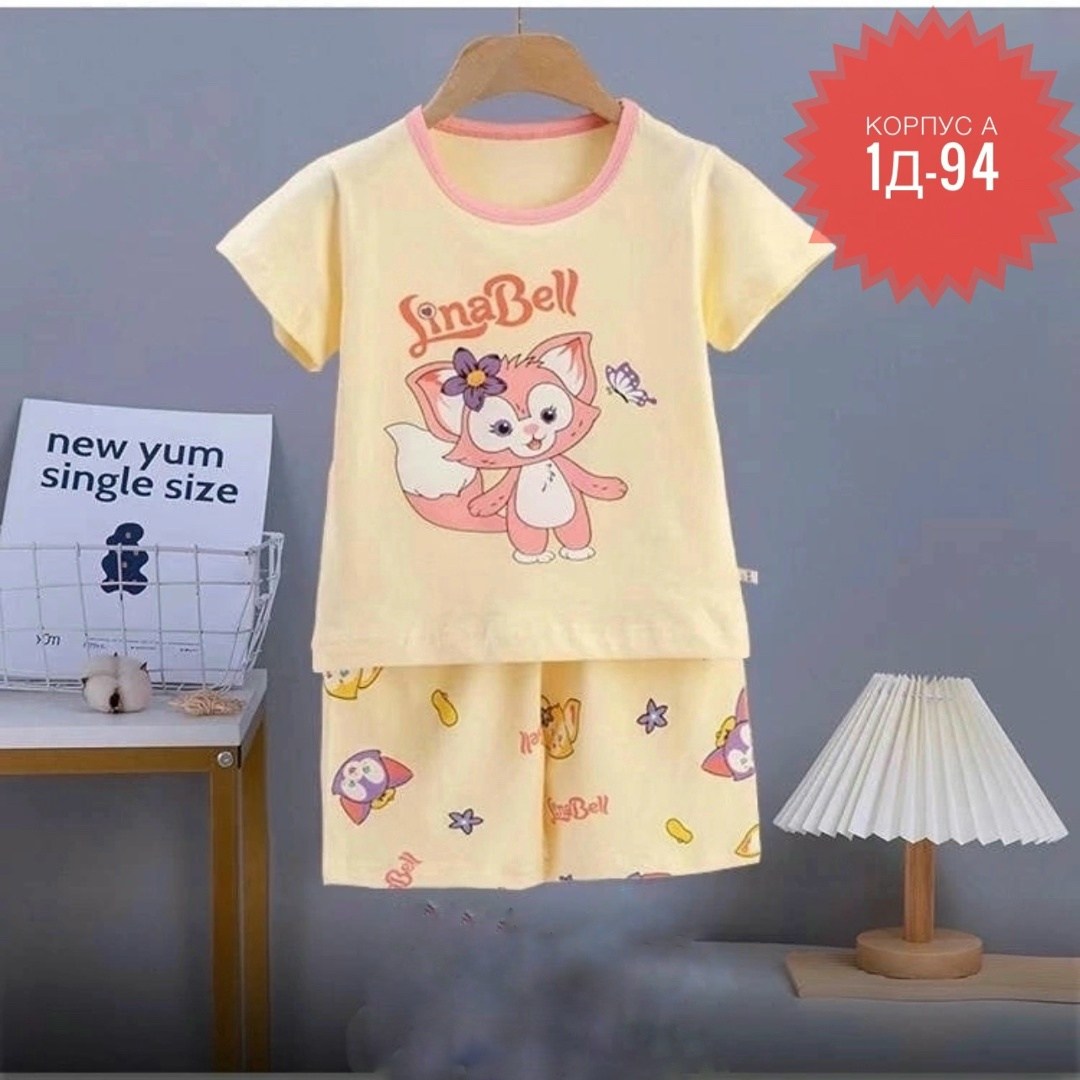 пижама для детей на летние,пижама для девочек,пижамы для девочек disney,пижама kari disney minnie mouse,комплект одежды для девочек