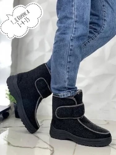 женские угги войлочные утепленные,,сапоги войлочные женские,женская зимняя ,зимние полусапожки для девочки