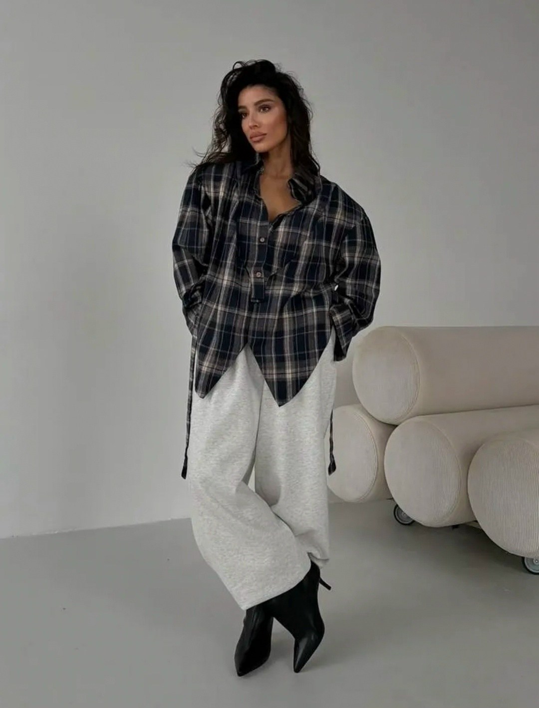 рубашка в клетку женская,клетчатая рубашка женская,рубашка оверсайз в клетку хлопковая monolog,рубашка в клетку оверсайз ease house,рубашка женская в клетку оверсайз