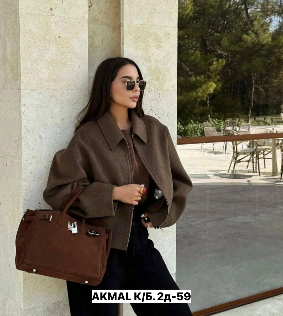 полупальто оверсайз,элегантные пальто,шерстяное пальто,модная коричневая короткая шерстяная куртка для женщин,короткие пальто