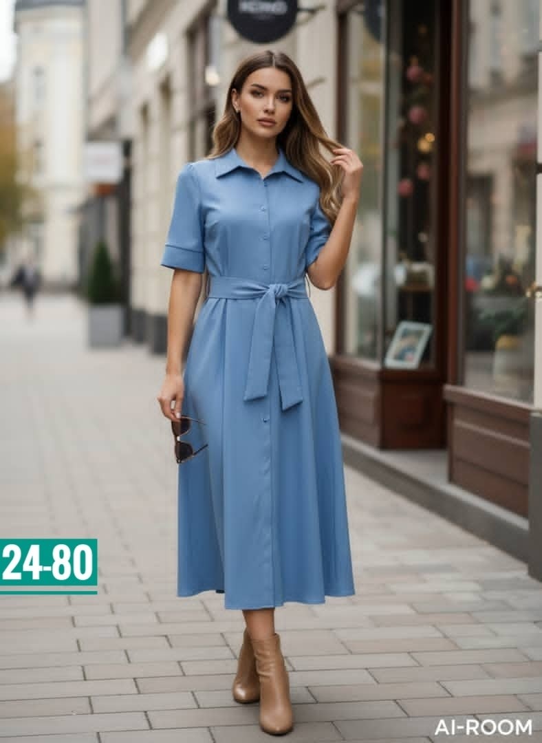 платье женская,платье,платье голубое,платье 1001dress хлопок повседневное миди голубой,платье-рубашка удлинённое тёмно-голубое