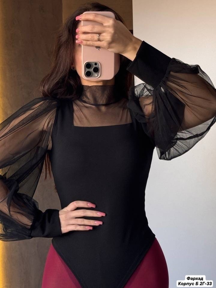 боди женское,блузка боди с длинным рукавом сетка sheilas цвет черный,блузка боди,черное боди,блузка боди с длинным рукавом сетка sheilas