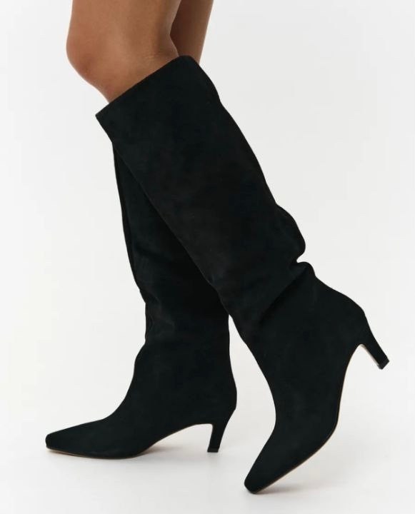 topshop black suede boots,сапоги,остроносые сапоги,замшевые сапоги,ботфорты замшевые