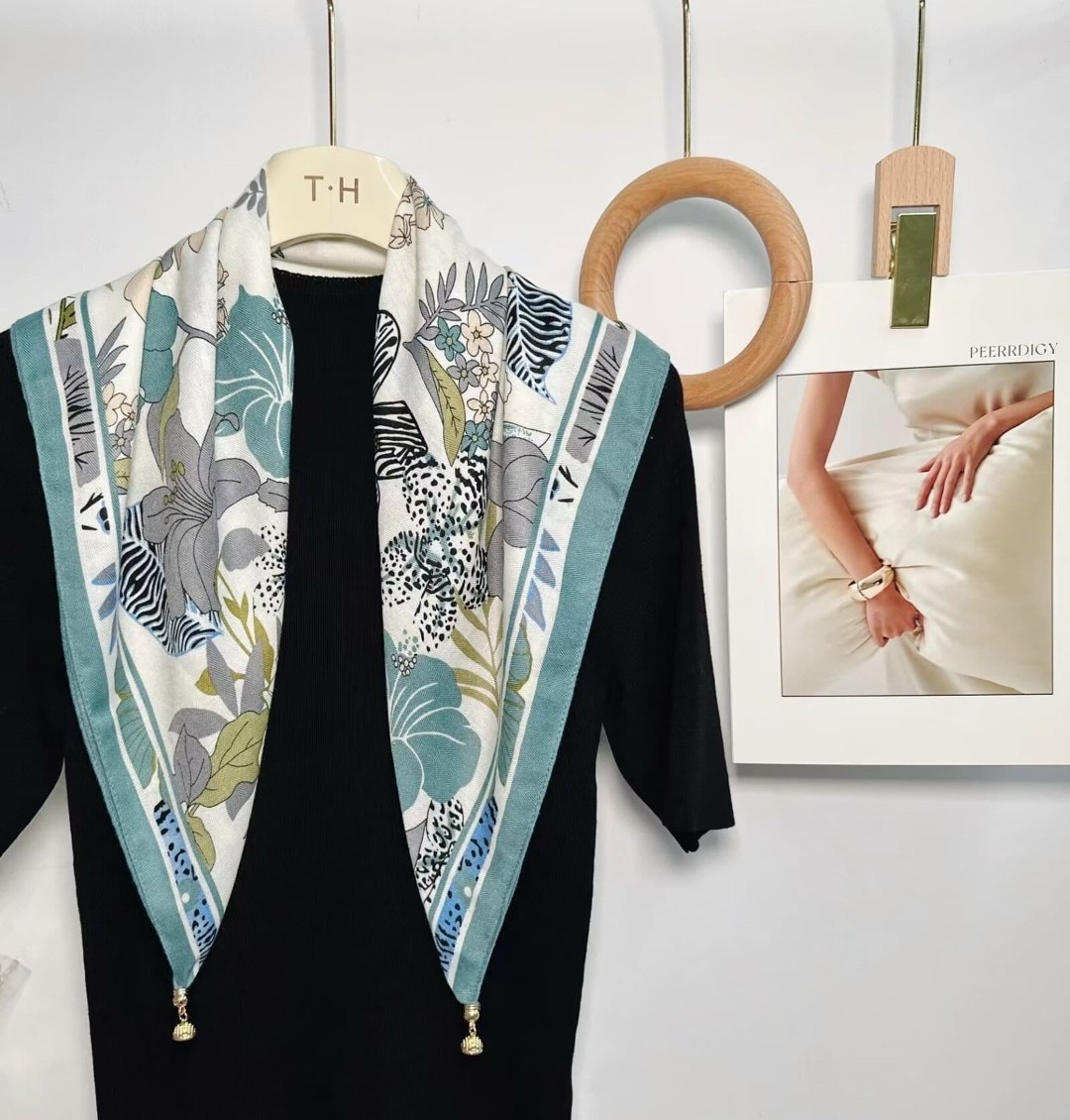 nejanhom 35*35 дюймовый шелковый шарф,шарф женские,шелковый шарф,шарфы и платки,шарфы для женщин