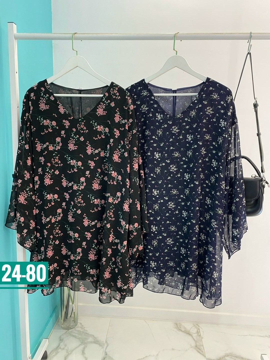 шифоновая туника больших размеров,шифоновые туники для полных,туника шифоновая для полных арт. 11272170,туника свободная шифон черный принт "пудровые цветы" больших размеров,платье шифоновое на вайлдб