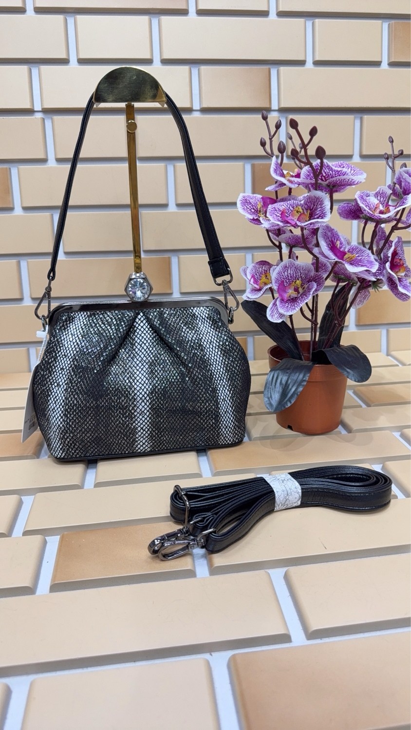 сумка,сумка женская,сумочка,сумка с фермуаром,сумка из змеиной кожи