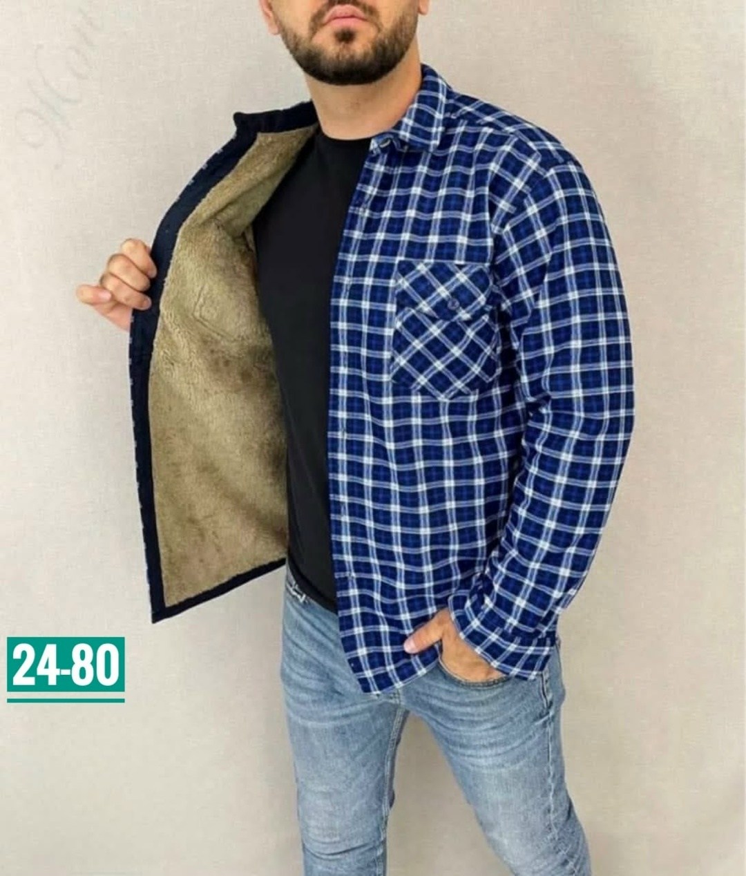 рубашка теплая на флисе,рубашка на меху,рубашка в клетку теплая h&h fashion,рубашка мужская утепленная,мужская клетчатая рубашка