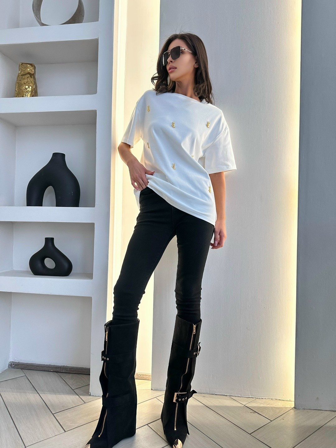 футболки женская оверсайз,футболки женская,женская футболка черная,футболка оверсайз со стразам,футболки оверсайз