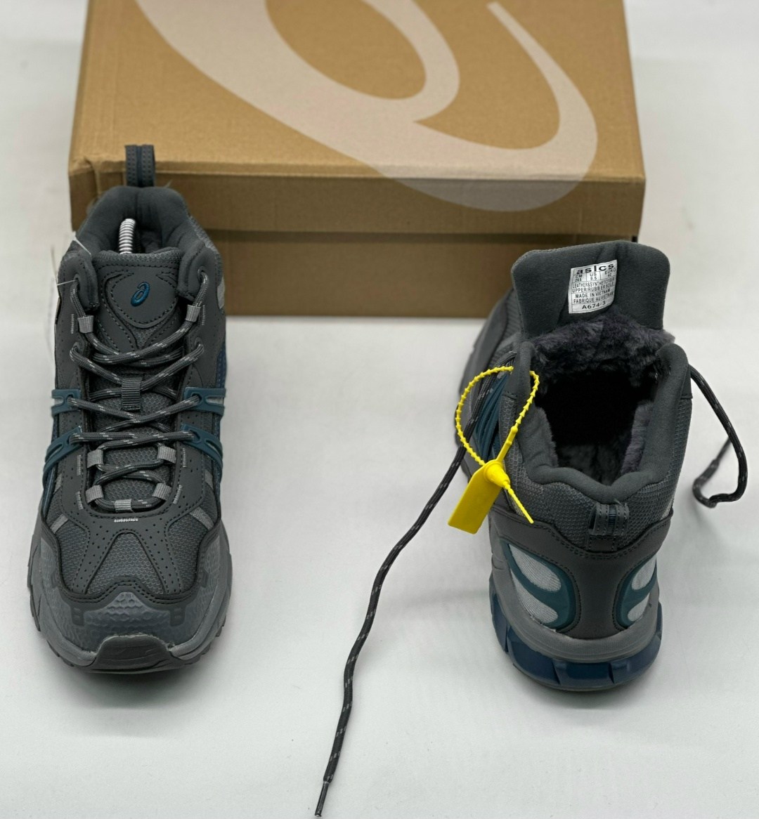 зимние кроссовки asics gel kahana 8 hi,кроссовки мужские зимние asics,кроссовки asics,зимние кроссовки asics gel kahana 8 hi цвет серый,кроссовки